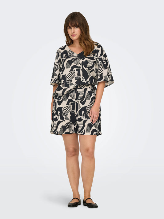 Short en coton à imprimé - Short Malusi