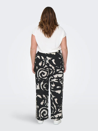 Pantalon fluide à imprimé - Pantalon Nicon