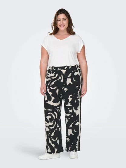 Pantalon fluide à imprimé - Pantalon Nicon