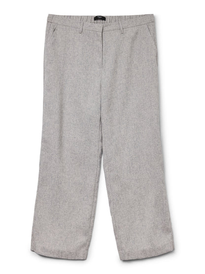 Pantalon Tammi droit de tailleur gris présenté à plat en vue produit