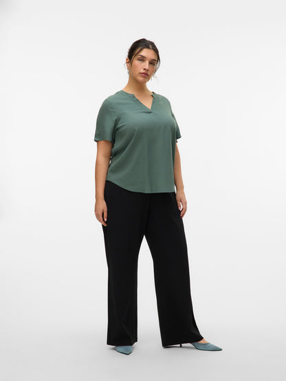 Look complet avec pantalon noir coupe large – Pantalon Berlin Laïlla