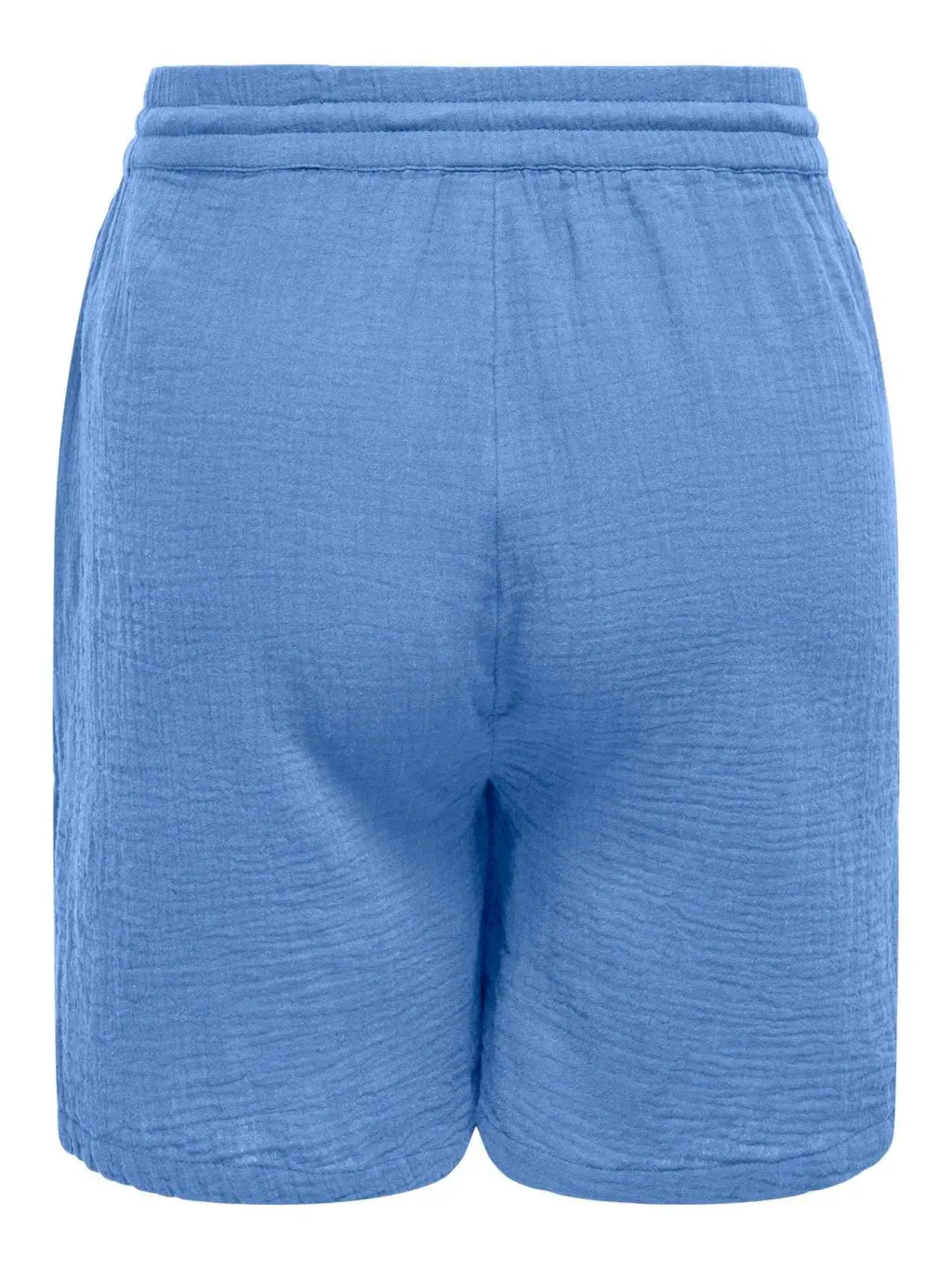 Short Thyra bleu en gaze de coton – vue produit dos