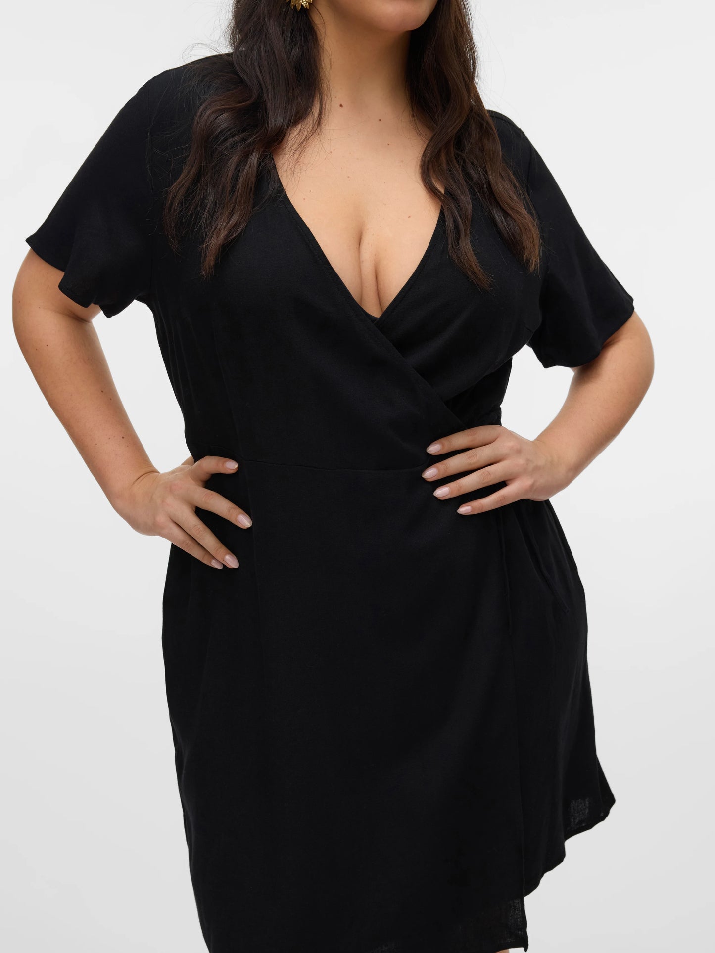 Robe portefeuille en lin - Robe Milo