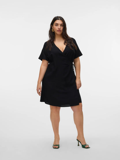 Robe portefeuille en lin - Robe Milo