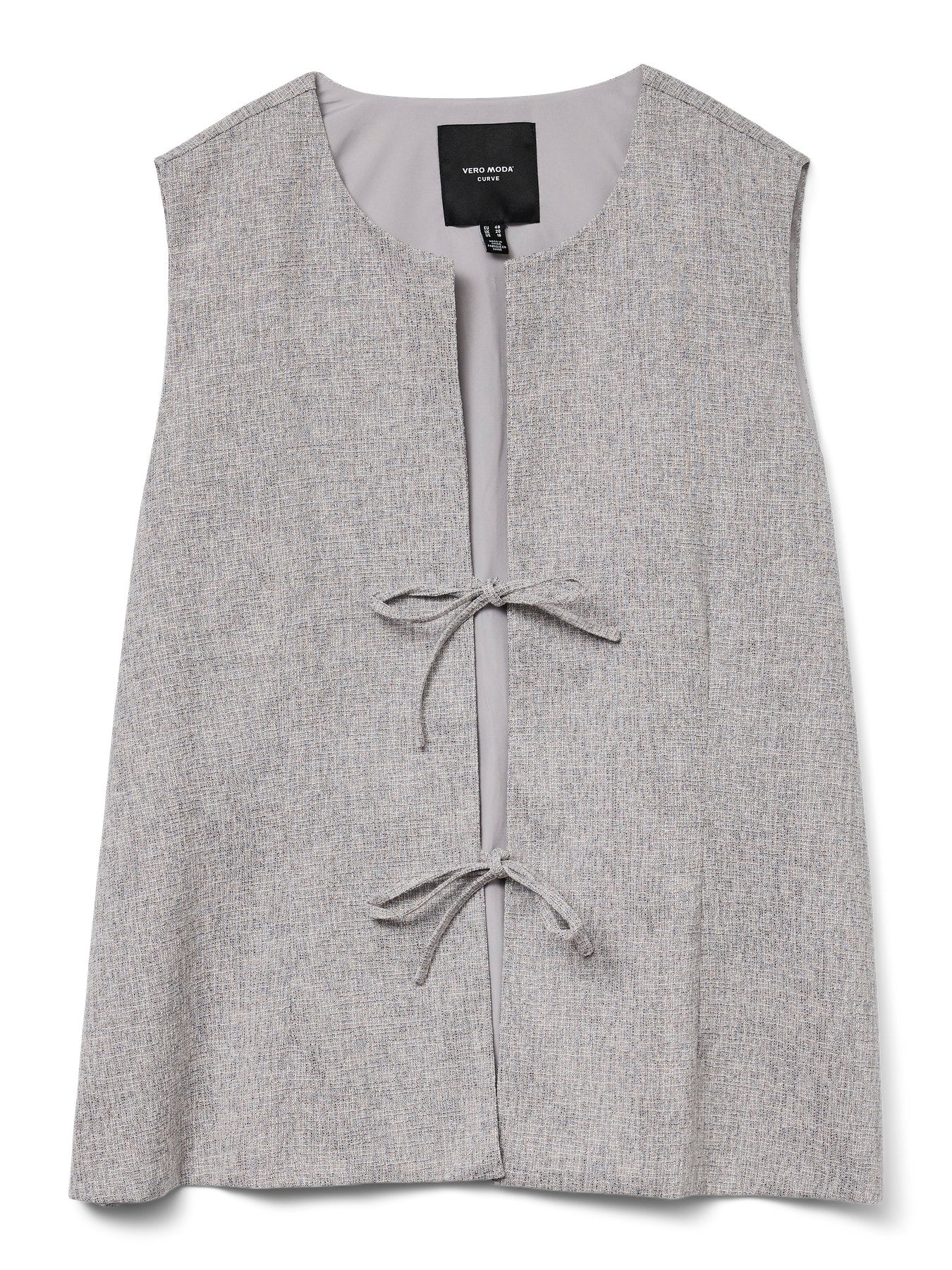 Veste Tammi en tissu tweed fin présentée à plat, vue produit